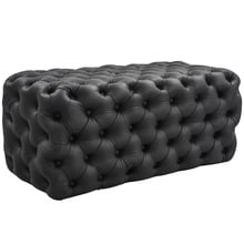 Athena Faux Leather Ottoman Bench